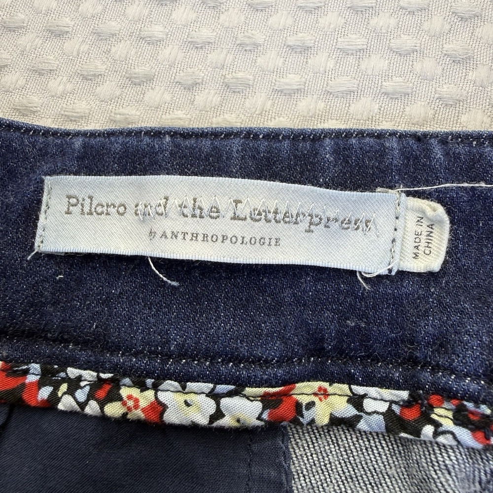 Anthropologie Pilcro & The Letterpress Bootcut Denim Jeans Patch Pocket Size 32 - Picture 4 of 10